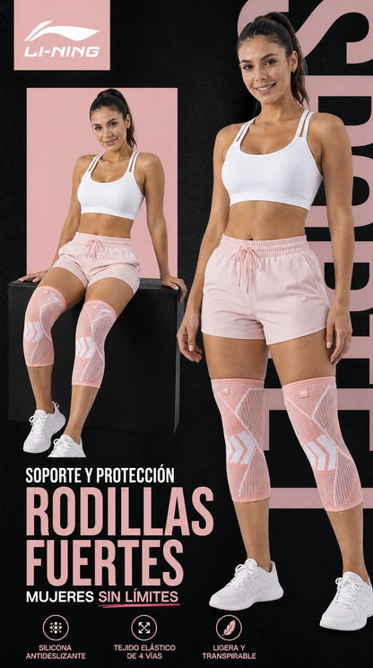 Rodillera Deportiva Femenina  para prevenir o aliviar el dolor debido a calambres y lesiones en los músculos de la rodilla
