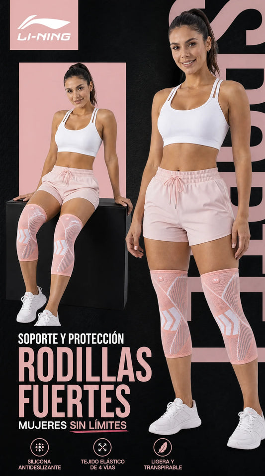 Rodillera Deportiva Femenina  para prevenir o aliviar el dolor debido a calambres y lesiones en los músculos de la rodilla