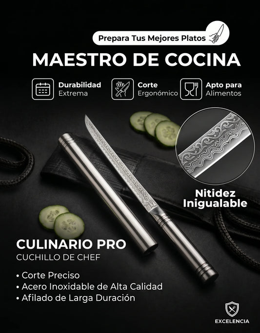 Cuchillo delgado en acero inoxidable , perfecto para casas , viajes y si eres amante del los picnic